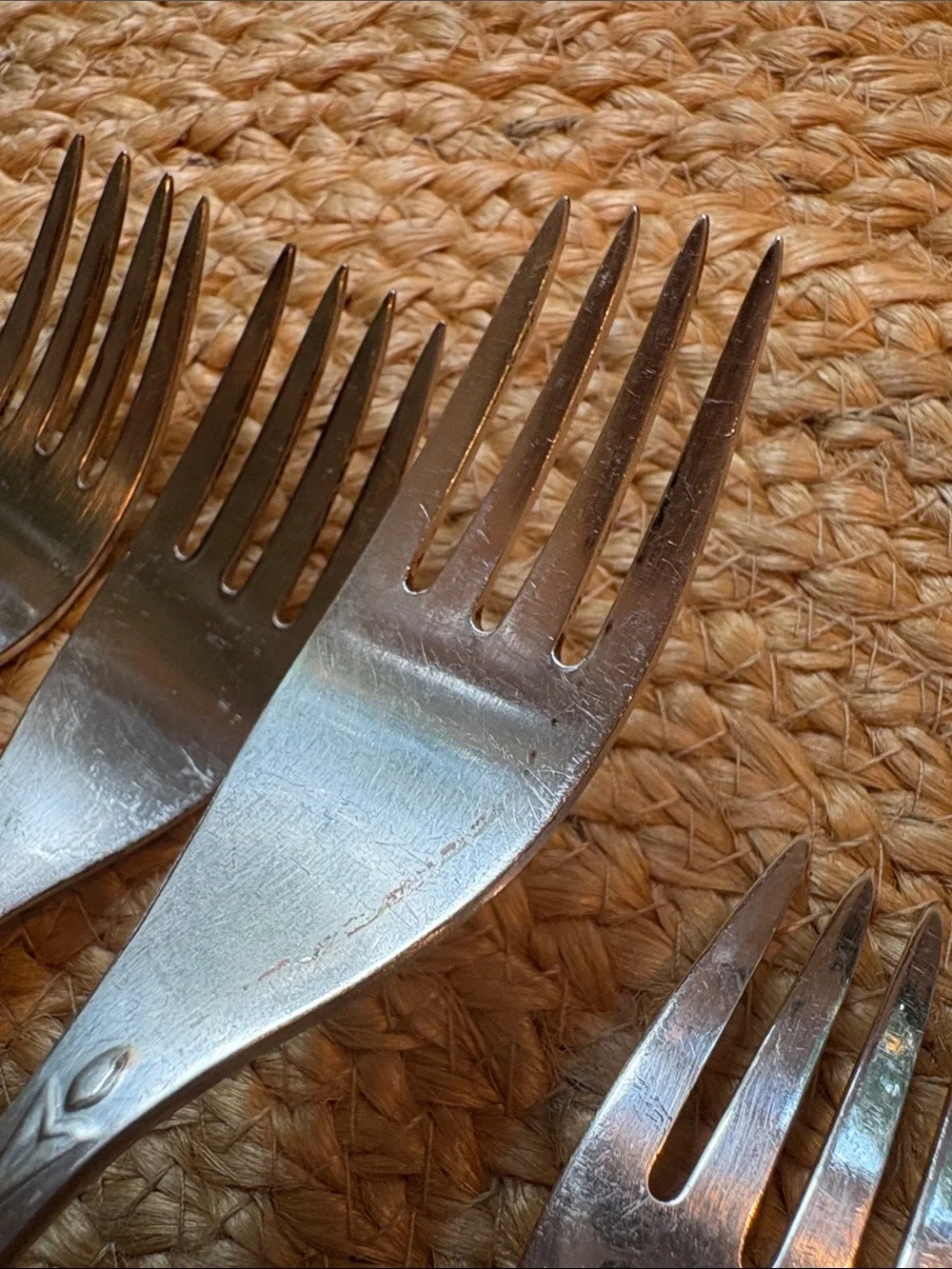 (8) Vintage Melchior Forks & (2) Spoons - MNCH USSR Silverplate
